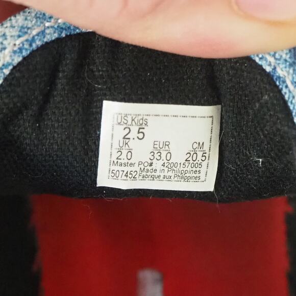 Vans Cobra Kai Karate Kid All Valley Sneakers Sz 2.5 No‎ Mercy Eagle Fang Denim - Picture 8 of 16